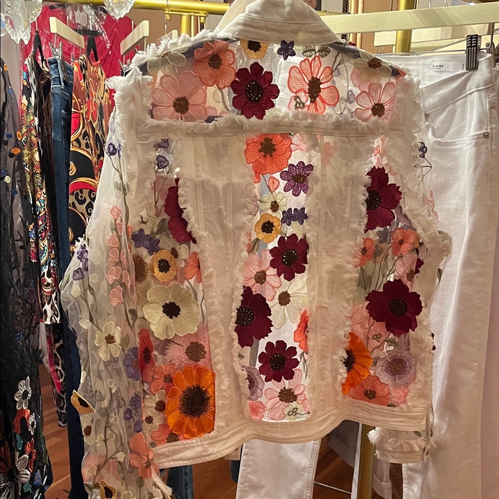 New sizes!!! New Adore Embroidered Jacket! - Picture 2 of 2